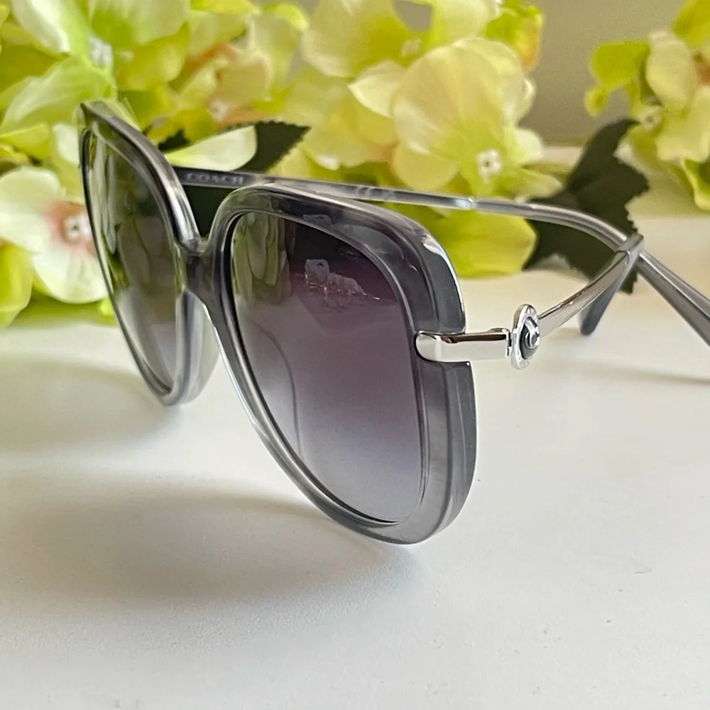 Coach Elegant grey /blue  Sunglasses - Picture 5 of 8
